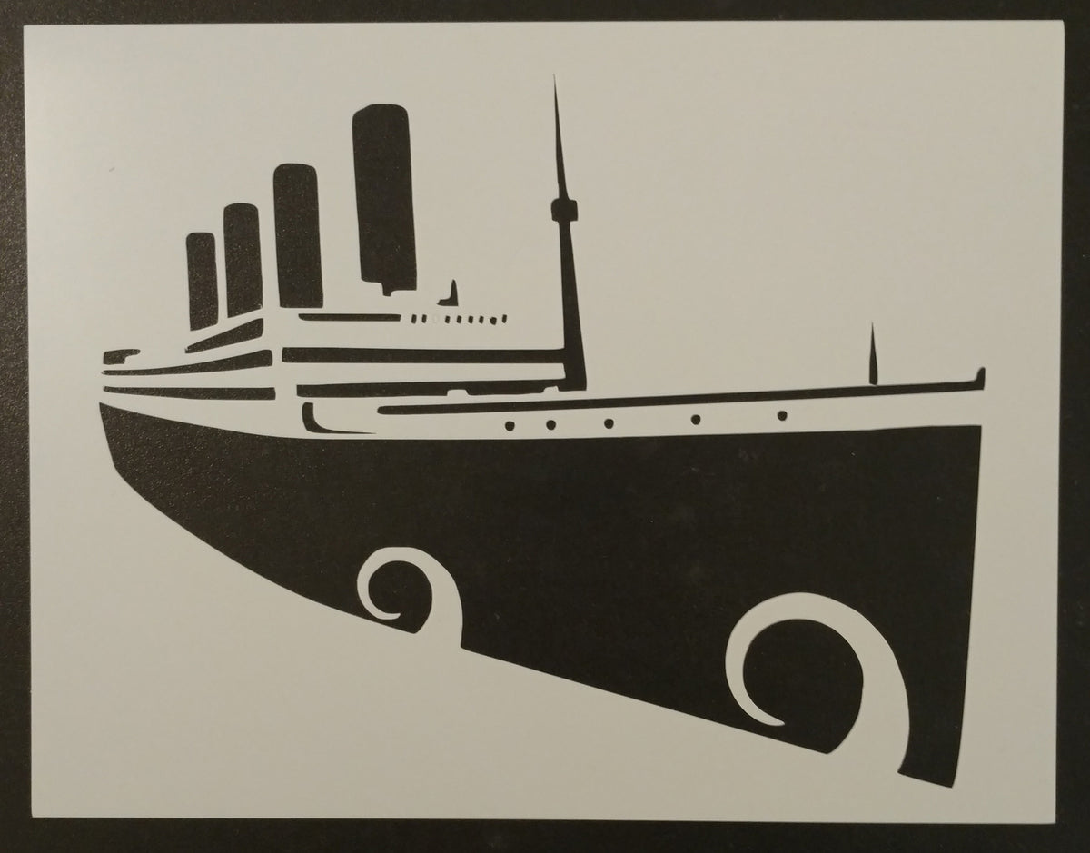 Titanic Ocean Liner Cruise Ship - Stencil My Custom Stencils Shop ...